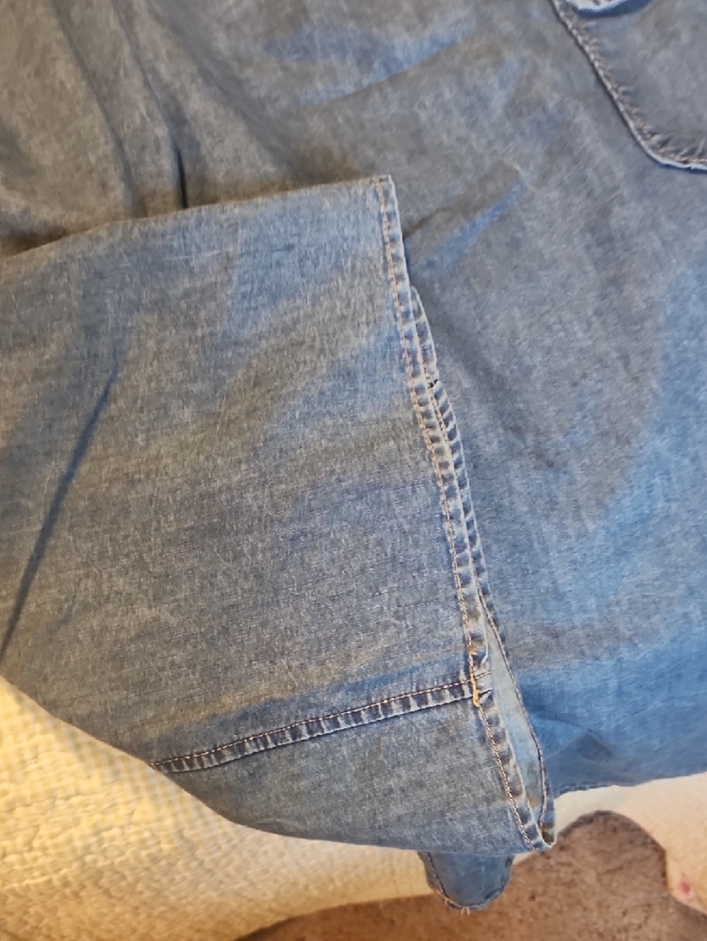 Blush Light Denim Blue Strapless Jumpsuit - Picture 5 of 5